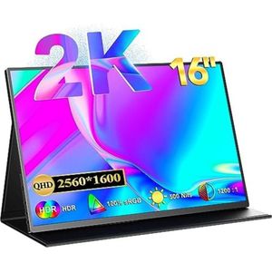 Lexium Portable Monitor - Extra Scherm Laptop - Laptop Scherm Uitbreider - Draagbare Monitor - Draagbaar Laptop Beeldschermuitbreider