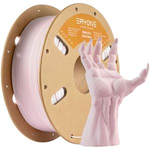 Eryone Matte Dual Colour PLA 3D Printing Supplies - Roze & Matwit