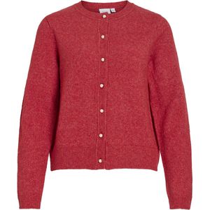 Vila Vest Visalsa O-neck Knit Cardigan/te 14112417 Jester Red Dames Maat - M