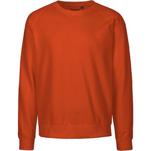 Fairtrade unisex sweater met ronde hals Orange - XS