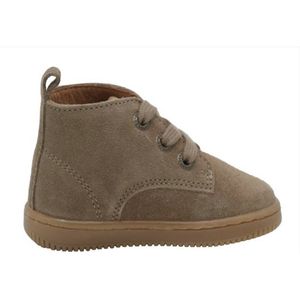 Develab - Firststep - Babysneakers - Taupe - Halfhoog Veterschoentje