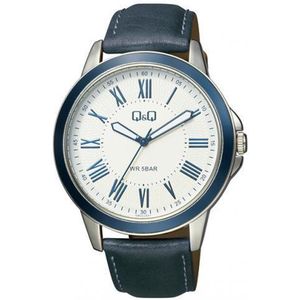 Mooi groot Sportief Q&Q heren horloge - B22J317Y-Blauw