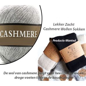 6-Paar Lekker Zacht Cashmere Wollen Sokken in 3-Kleuren-Maat 39-42