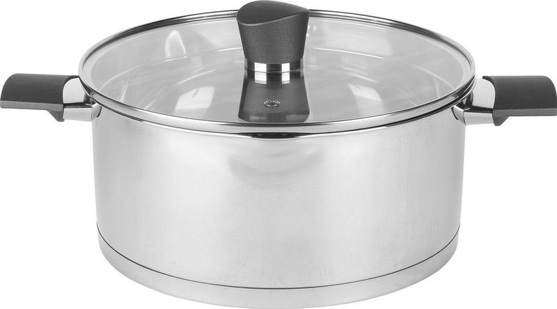 Russell Hobbs Excellence Soeppan – 24 cm – Roestvrij staal – Glazen deksel – Inductie – Schenklip – PFOA-vrij – 4.8L