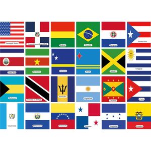 Memo Geheugenspel Amerikaanse Landen - Kaartspel 70 kaarten - gedrukt op karton - educatief spel - geheugenspel