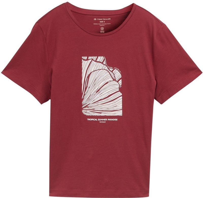 TOM TAILOR - 1045534 - T-shirt - Burnt Russet - Regular Fit