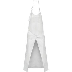 Schort/Tuniek/Werkblouse Unisex One Size Kariban White 100% Katoen