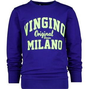 Vingino Sweater Milano Jongens Katoen Blauw/groen Maat 104