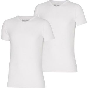 Apollo Bamboo - T-Shirt Heren - V Hals - Maat XL - Wit