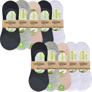 green-goose Bamboe Footies | 10 Paar | Beige | 85% Bamboe | Maat 35 - 42