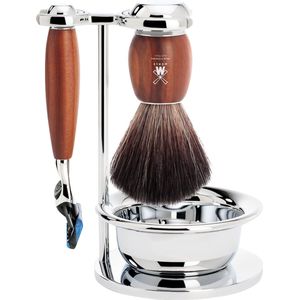 MÜHLE -Scheerset Vivo 4-delig - Pruimenhout - Fusion
