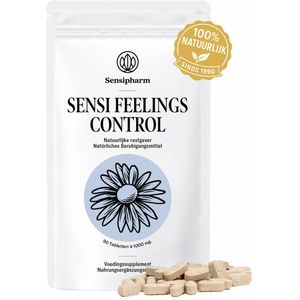 Sensi Feelings Control – 100% Natuurlijk Anti Stress Supplement - 90 Rustgevende Tabletten, Focus Supplement en Concentratie Pillen - Sensipharm