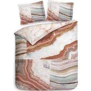 Heckett & Lane Kimi Dekbedovertrek - Tweepersoons - 200x200/220 cm - Terra Rose