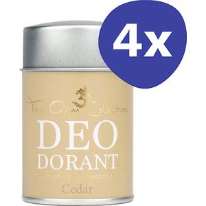 The Ohm Collection Deodorant Poeder Cedar (4x 50gr)