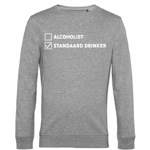 7431 - Sweater - Standaard drinker-Heather Grey-L
