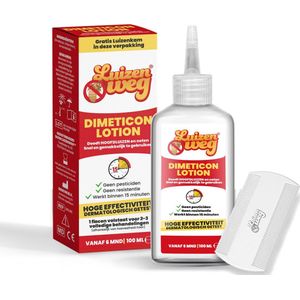 LuizenWeg Dimeticon 97% lotion hoofdluis 100ml met gratis kam, luizen shampoo