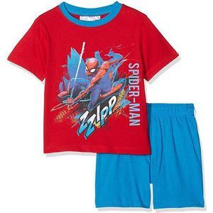 Marvel Spiderman shortama - katoen - rood/blauw - maat 98 (3 jaar)