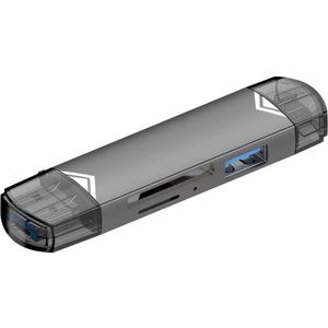 Multi-function Card Reader – USB 3.0 – Type-C & Micro-USB – SD/TF Geheugenkaartlezer – Hoge Snelheid