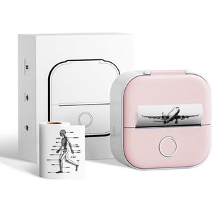 Draagbare fotoprinter voor mobiele telefoon - Bluetooth Mini Printer voor Smartphone compatibel met iOS en Android - T02 Miniprint Mobile Sticker Printer