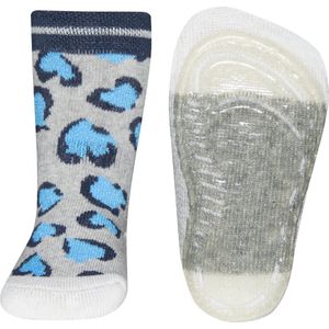 Ewers SOFTSTEP anti slip sokken leopard grijs blauw - maat 25/26