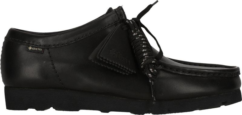 CLARKS - Wallabee - Sneakers - Zwart - Waterdicht - Bovenmateriaal van Leer