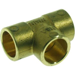 VSH soldeer messing - T-stuk - 22 mm