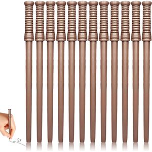 12 stuks natuurlijke houten toverstaf potloden - multifunctioneel en magisch