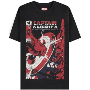 Captain America Brave New World - Retro Heren T-shirt - zwart - XL