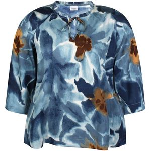 Zhenzi Peri blouse Palace blue maat XL=54-56