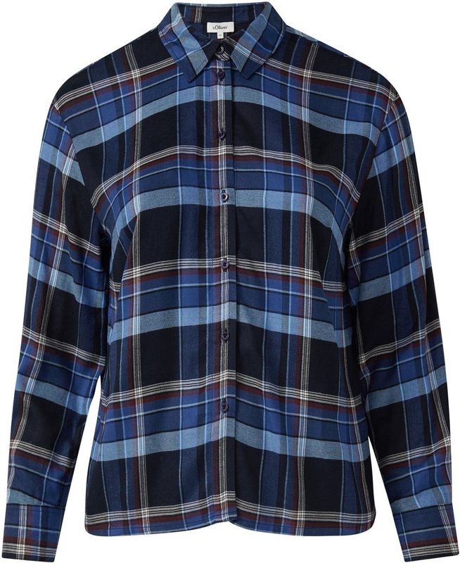 Blouse - Geruit - Casual Overhemdblouse