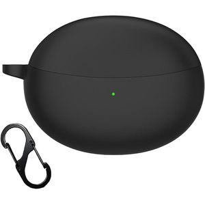 Beschermhoes voor draadloze oortjes, ultradun & valbestendig - zwart, compatibel met OPPO Enco Air3 Pro.