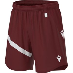 Macron Shen Eco Short Kinderen - Bordeaux / Wit | Maat: 7-8 Y