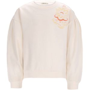 Like Flo - Deau Flo girls sweater with lurex embroidery - Off white - Maat 158-164