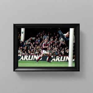 Paolo Di Canio Ingelijste Handtekening – 15 x 10cm In Klassiek Zwart Frame – Gedrukte handtekening – West Ham United - Voetbal