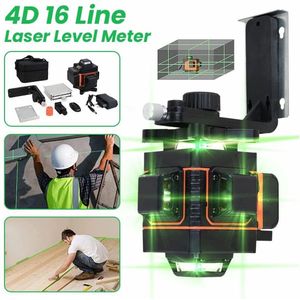 16-lijns Laserwaterpas - 4D - 360° Laserwaterpas met dradenkruis - Zelfnivellerend IP54 - Infrarood 16-lijns Laserwaterpas