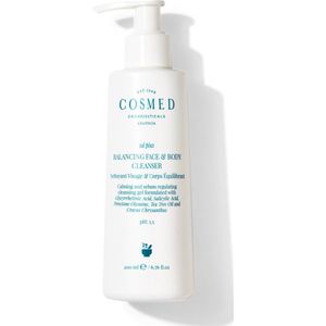 Cosmed SD Plus – Balancing Face & Body Cleanser – Kalmerende & Balancerende Reinigingsgel – Voor Vette, Schilferige & Gevoelige Huid – Gezichts- en Lichaamsreiniger met Salicylzuur (Salicylic Acid) - 200 ml