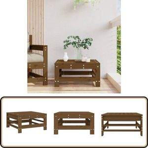 vidaXL Tuinvoetenbank massief grenenhout Tuin Bank - Voetenbank - Lounge Set - Grenenhout Bank - Outdoor Bank