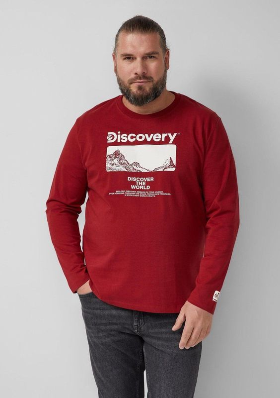 s.Oliver 2174718 T-shirt met lange mouwen, 36d1, XXL heren, 36d1, XXL