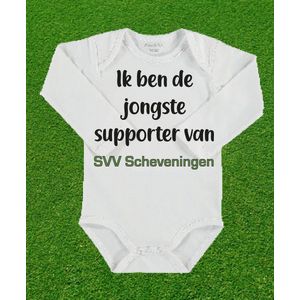 Rompertje jongste supporter van SVV Scheveningen.