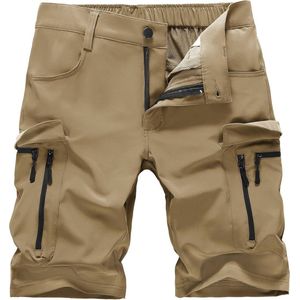 Cargo Pants voor Mannen - Lichte Quick-Dry Werkshorts met 7 Zakjes voor Fietsen en Golfen