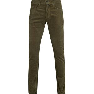 Pierre Cardin Broek Lyon Future Flex Corduroy Olijfgroen - Maat W 40 - L 32 - Heren - Jeans