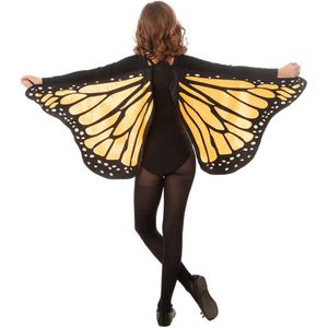 Chaks Vlinder vleugels - oranje - voor kinderen - Carnavalskleding/accessoires