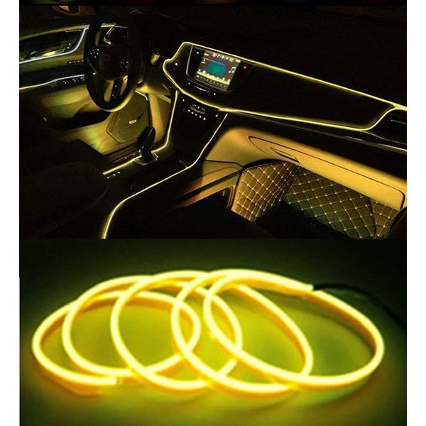 4 stks usb led auto-interieur decoratie verlichting rgb vloer sfeer licht strip muziekbesturing neon lamp - | Ruime | beslist.nl