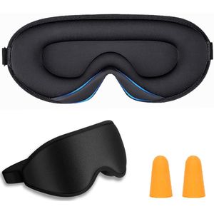 Verduisterend Slaapmasker - Zacht en Comfortabel - 1 stuk - Zwart