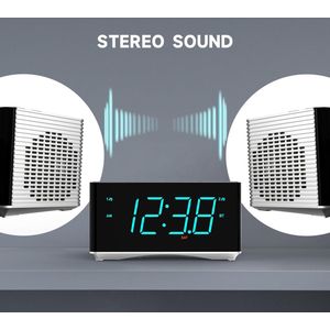 Multifunctionele Radiowekker Met Bluetooth, FM-Radio, Dubbele Wekker En USB-Oplaadmogelijkheid