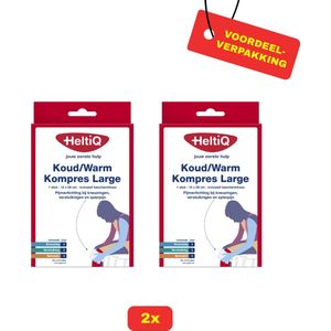 2 x HeltiQ Koud/Warm Kompres Large - Voordeelverpakking