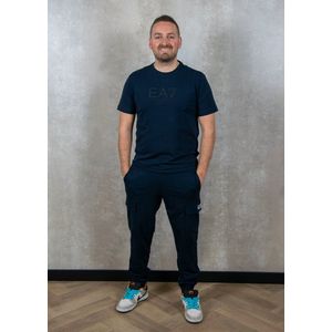 EA7 - 8NPP67_PJVRZ - Trainingsbroek - Marineblauw - Casual Sportief Katoen
