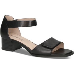 CAPRICE - Sandaal - Zwart - Leer - Klittenbandsluiting