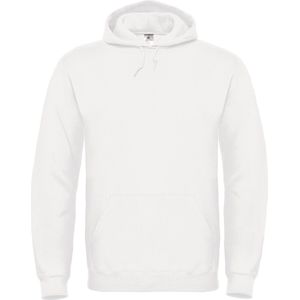 Cotton Rich Hooded Sweatshirt B&C Collectie maat M Wit
