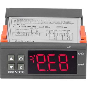 Digitale Temperatuurregelaar voor Koelen en Verwarmen met Sensorkoelkast en Vergister AC - STC-1000 Thermostaat .